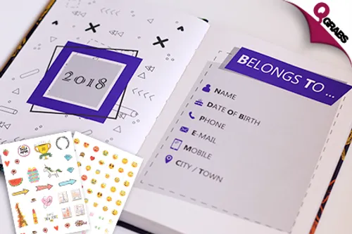 For QR45 Get a 2018 Weekly Planner & a Set of 2 Sticker Sheets! (QR85 Value)